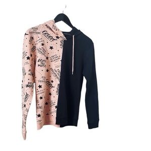 Faith Hooded Top by One Fire. Pink Mauve Black Sz M